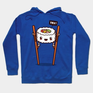 Cute Kawaii Funny Japanese Sushi On Stilts Gift For Sushi Lovers Hoodie